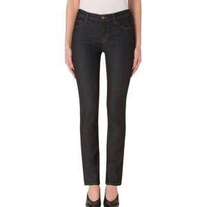 J Brand Maude Mid Rise Cigarette Jeans Dark Wash